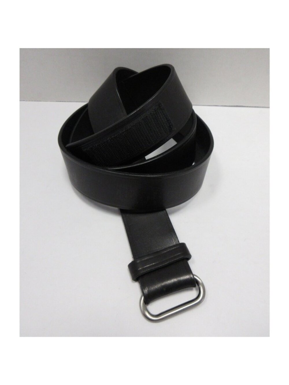 VGT Brooks Brothers Belt 42 Leather Silver Buckle Hook Loop USA NEW